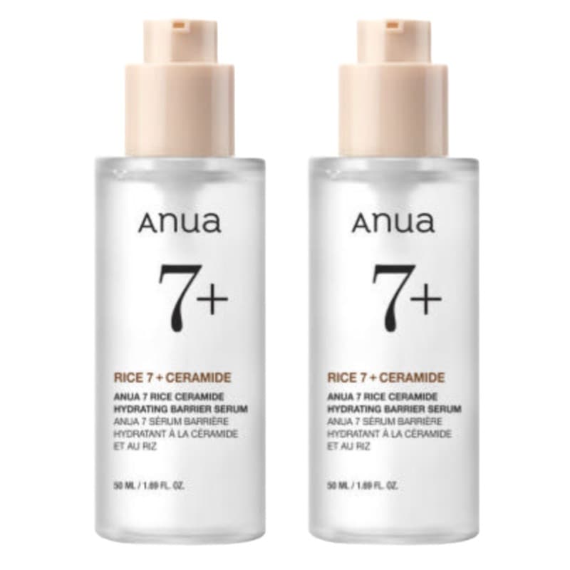 【1+1／高保湿セラミド美容液】ライスエキス×肌バリアケア／乾燥敏感肌OK／韓国人気セラム 50ml×2本