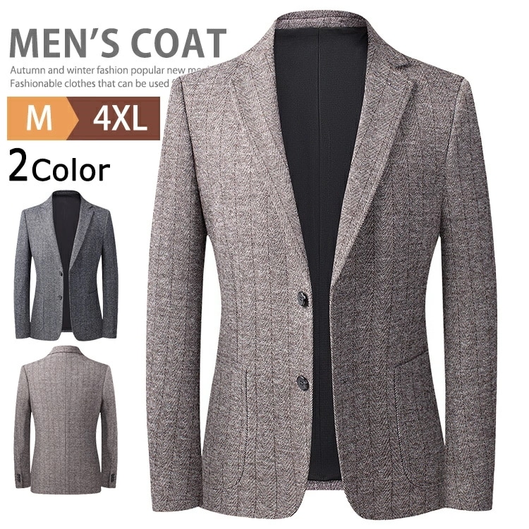 ジャケット テーラードジャケット メンズ ビジネス ブレザー スーツ コート ウールコート フォーマルジャケット 2つボタン オフィス カジュアル おしゃれ フォーマルジャケット ゴルフウェア アウタ 7,561円