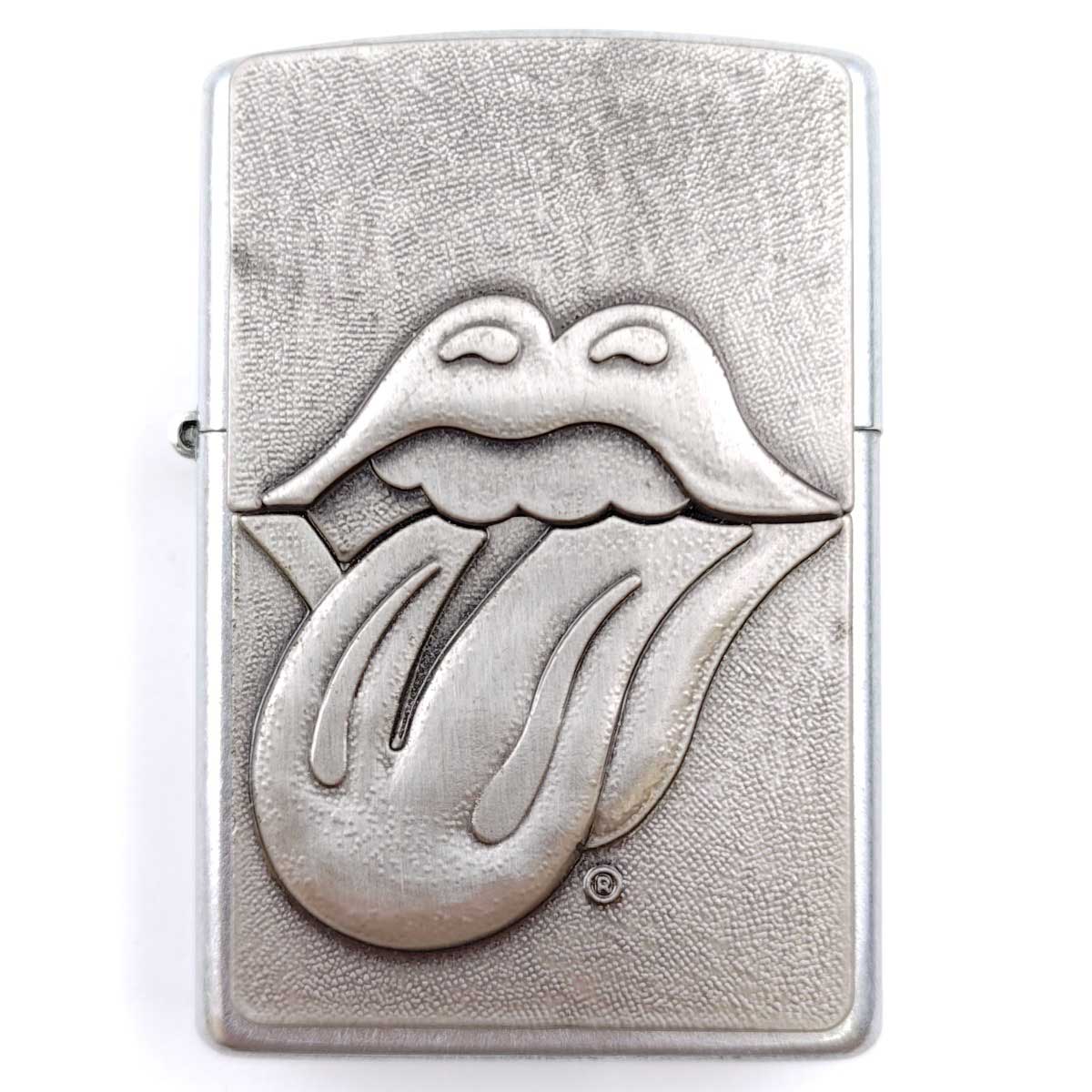 【中古】zippo ジッポー ローリングストーンズ ベロマーク 2000年製 THE ROLLING STONES リップス&タン ライター
