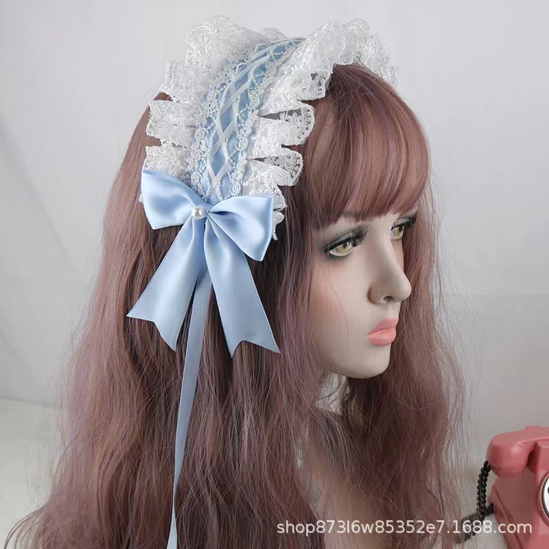 Lolita新品发带日常百搭配饰小物洛丽塔软妹发饰儿童可爱蕾丝花边