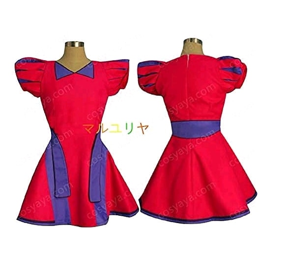 香水ねぇ赤と白のカガイコスプレコスチューム香水あちゃんワンピース西脇綾香