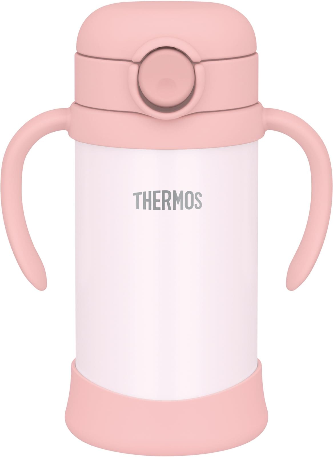 サーモス まほうびんのベビーストローマグ 飲み口とパッキンが一体 350ml ピーチ 保冷専用 FJT-350 PCH