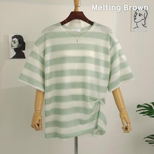 女性ルーズフィットニットTシャツ レディース半袖ニット HJ24 4,735円