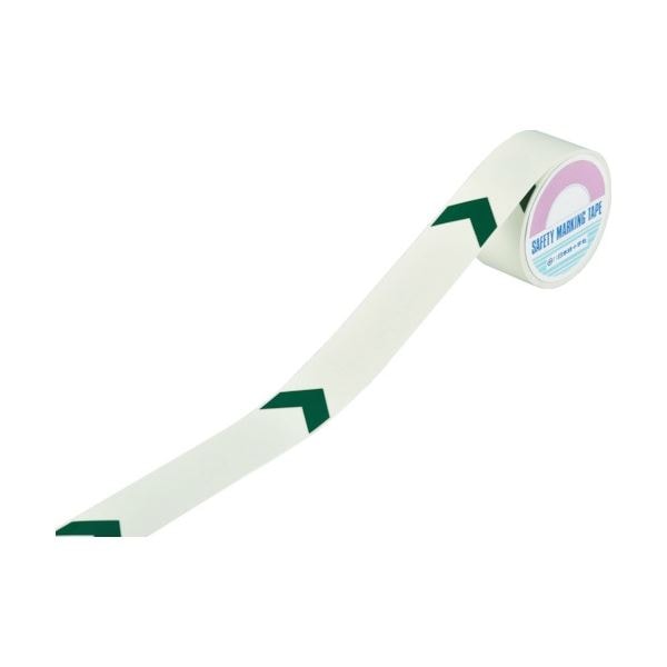 日本緑十字社 高輝度蓄光ラインテープ（矢印付） 50mm幅x10m 屋内用 PET 1巻 40,097円