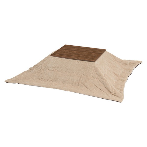 アルラ7560LBR + ビケ7560BE こたつ + うす掛け布団 2点セット ライトブラウン/ベージュ メーカー直送