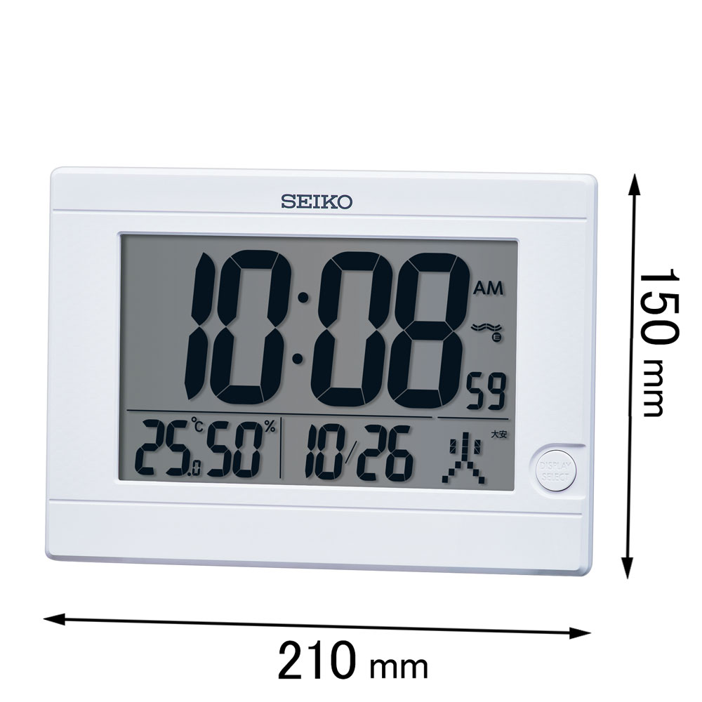 セイコータイムクリエーション 電波置き掛け兼用時計 SEIKO SQ-447-W