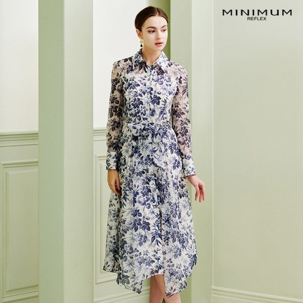 (ミニマル) パターンカラーシフォンドレス MXBAWO3130-NA