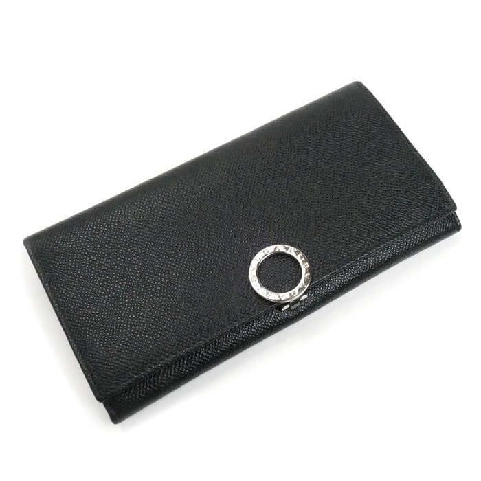 BVLGARI ブルガリ ブルガリブルガリ コンチネンタルウォレット 長財布 ブラック 30412 IC ユニセックス 中古 美品