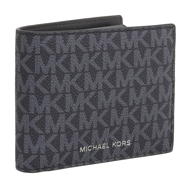 マイケルコース 二つ折り財布 メンズ クーパー 小銭入れあり MICHAEL KORS 財布 シグネチャー ネイビー アウトレット 36u9lcrf3b-admrlpl