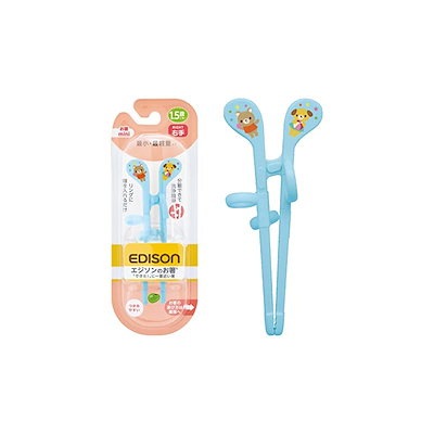 他サイト： エジソン販売　エジソンのお箸mini ブルー(右手用)の商品画像