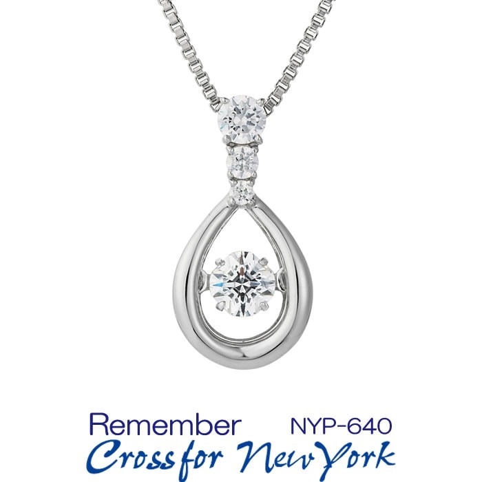 クロスフォーダンシングストーン キュービックジルコニアネックレス クロスフォーニューヨーク/Crossfor New York Remember NYP-640 正規販売店