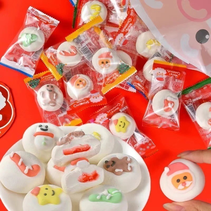 クリスマスキャンディマシュマロデコレーション個包装クリスマスツリー型子供用クリスマスイブホリデーアクティビティ お菓子 大人 子供 誕生日プレゼント