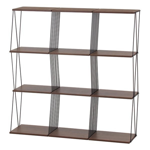 EZBO ワイヤーディスプレイラック ミディアムブラウン 51414