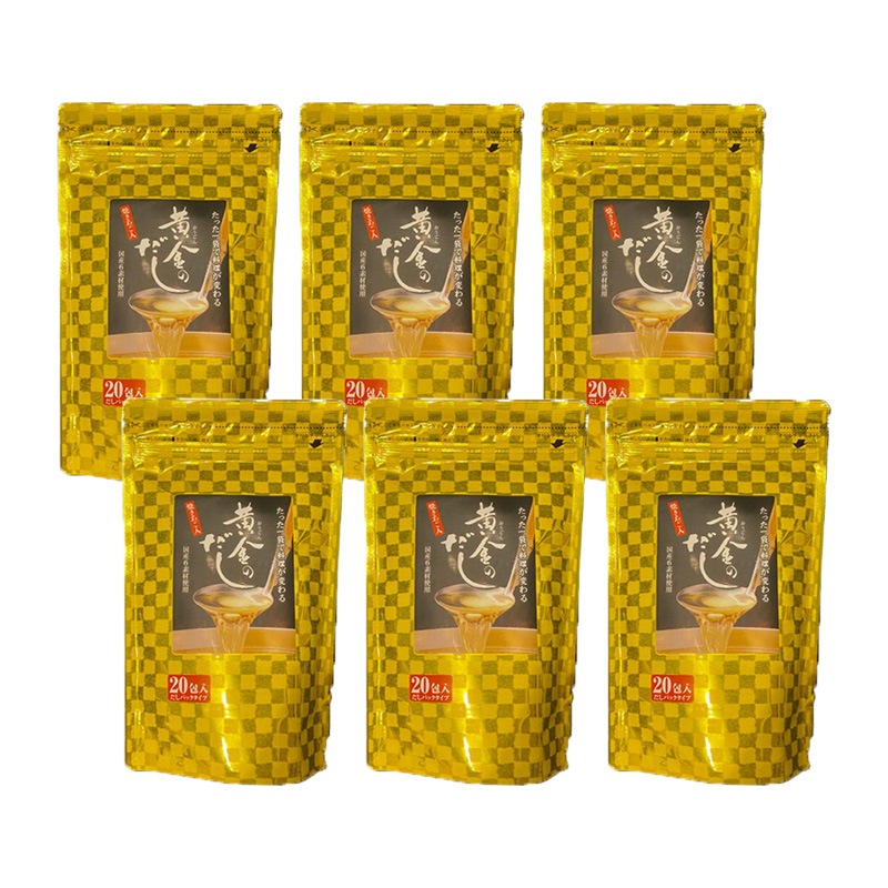 北前船のカワモト 黄金のだし 20包入 6袋セット ティーパック 出汁 味噌汁 おでん 5,073円
