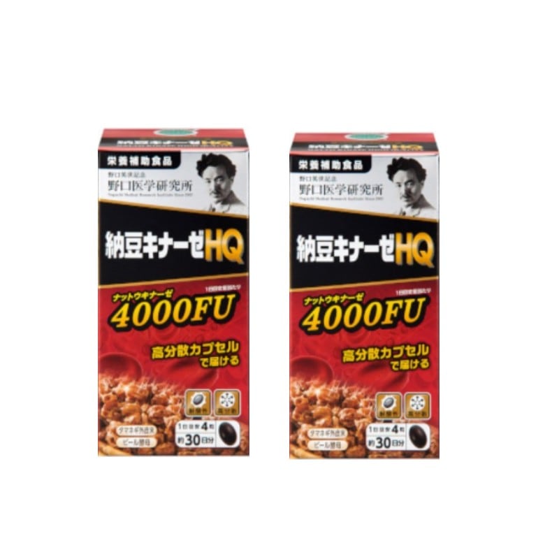 2個セット 野口医学研究所 納豆キナーゼHQ 約30日分 (120粒) 栄養補助食品
