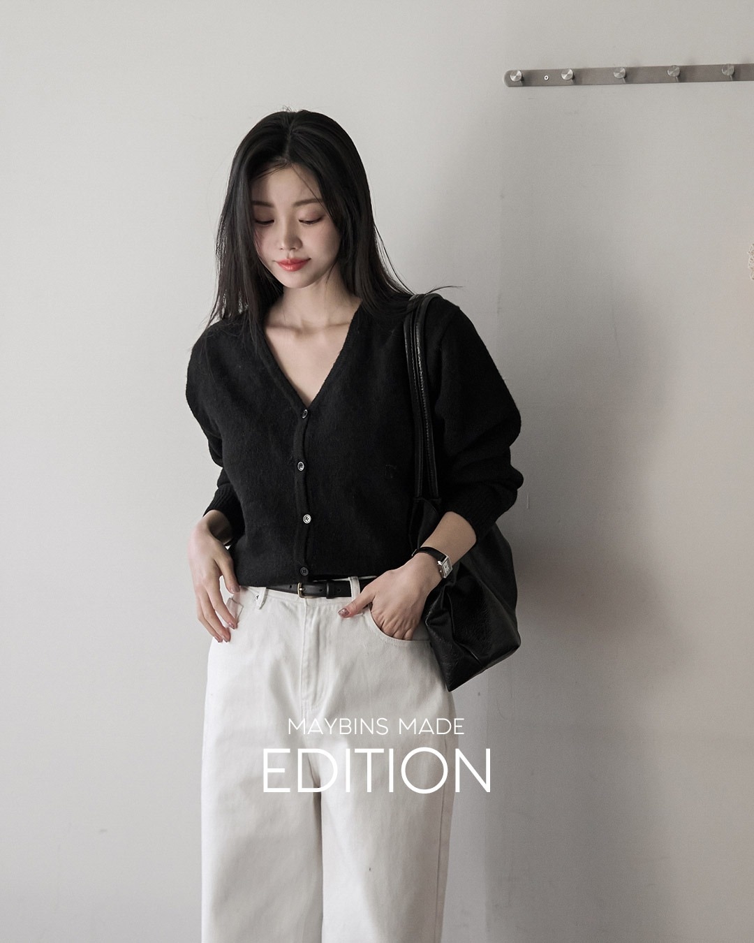 [MADE]リニエVネックウールカーディガン韓国ファッション レディース