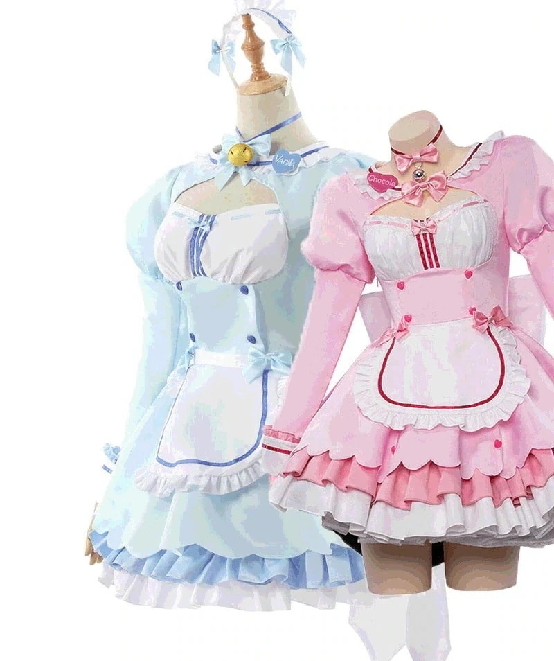 コスプレ変装仮装 衣装 舞台着 メイド服 可愛いロリータ/ 紅白メイド服/コスプレ/ビッグサイズ メイド服/仮装