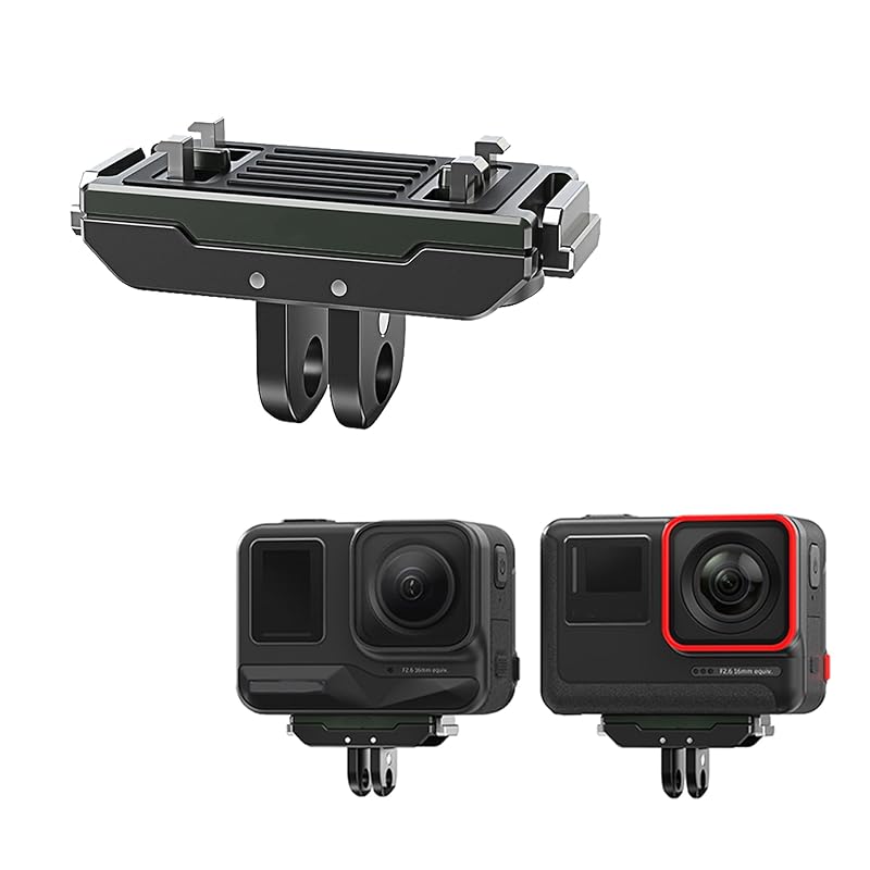 ZLiT 磁気クイックリリースカメラマウント アルミニウム合金カメラフレームケージ Insta360 Ace/Ace Proカメラマウントクランプフレームケージアダプター(カメラマウント)