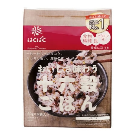 はくばく 十六穀ごはん180ｇｘ6 ２ケース(30ｇｘ6袋入りが12袋分) 6,191円