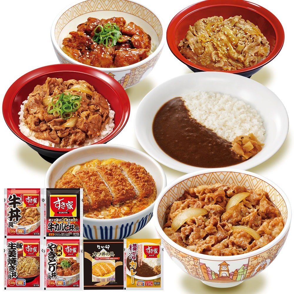 食べ比べセット6種15食 牛×牛カルビ×豚生姜焼き×炭火やきとり×横濱カレー×カツ　冷凍食品