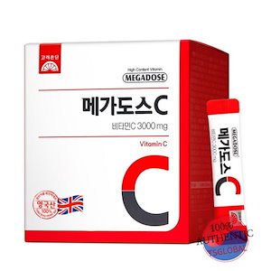 高麗銀団 Megadose C ビタミン C 3000mg パウダー 60 スティック