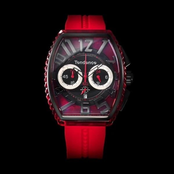 腕時計 Tendence テンデンス TY860002 メンズ アナログ ブラック レッド 国内正規品