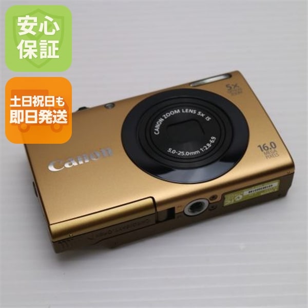 超美品 PowerShot A3400 IS ゴールド デジカメ Canon 49
