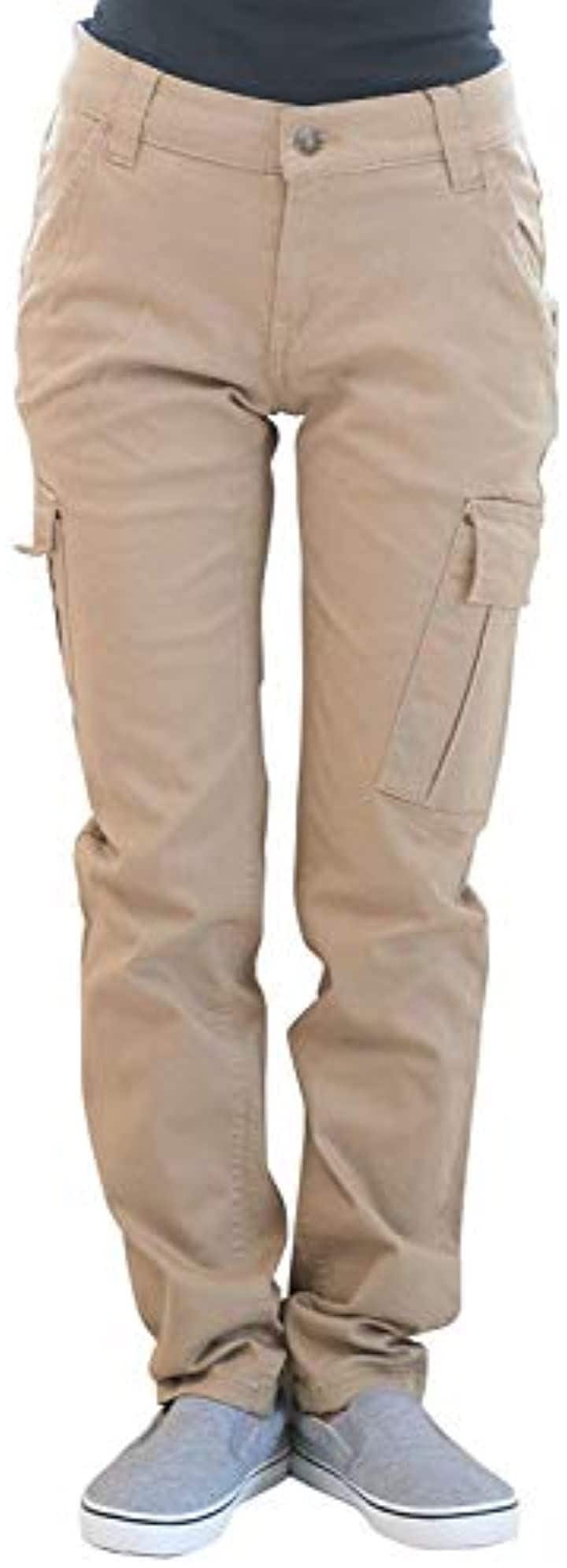 カーゴパンツ ストレッチ アウトドア ワークパンツ チノパン ジョガーパンツ 大きいサイズ レディース(ベージュ, 05.4L)