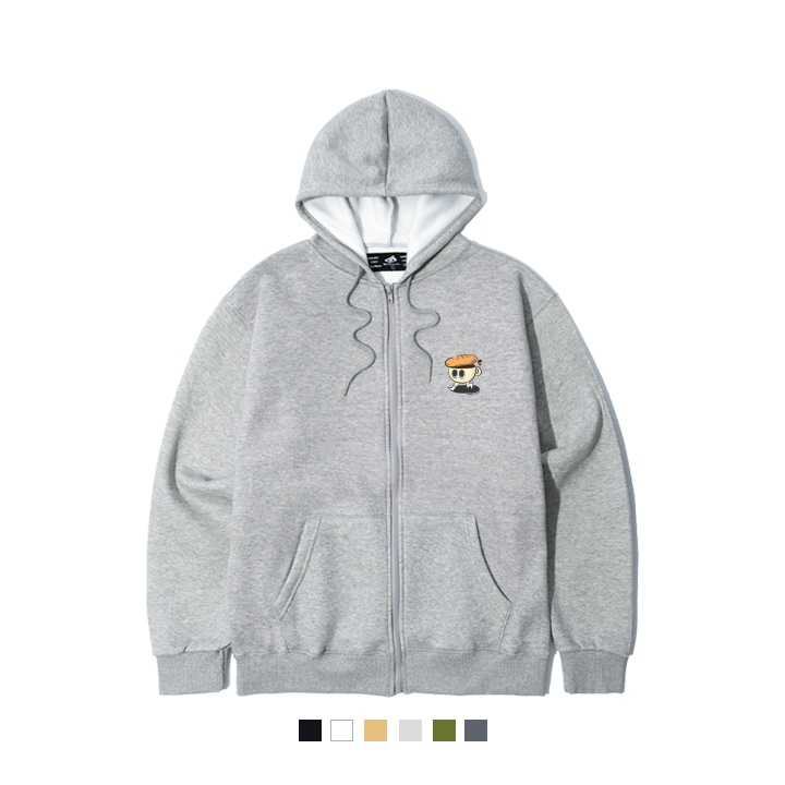 COFFEE RUN 起毛 フード ジップアップ (GPJ4-5SP146)