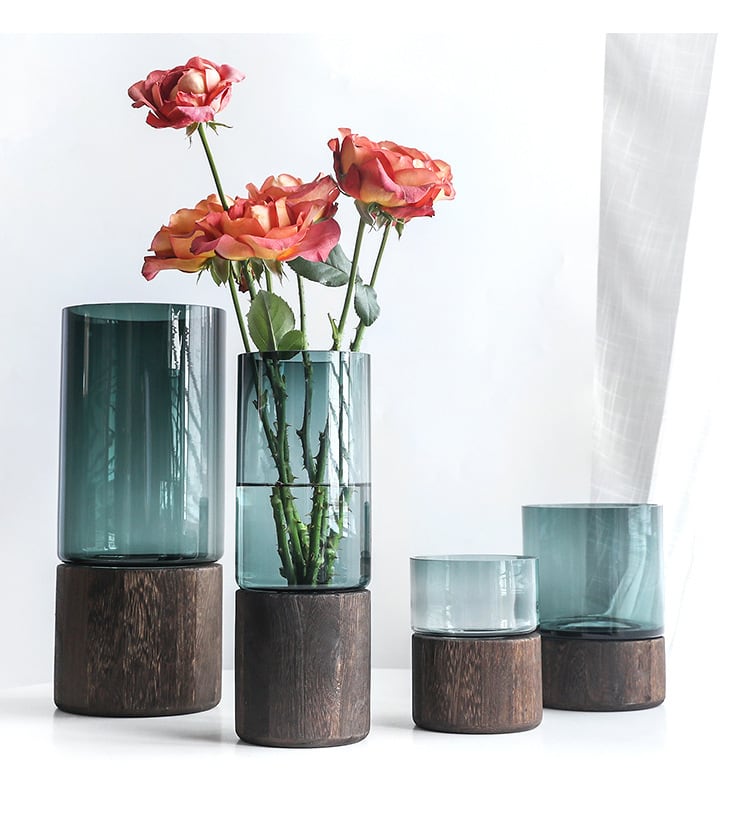 北欧 高級感のあるモダン ガラス花瓶 ラージサイズ