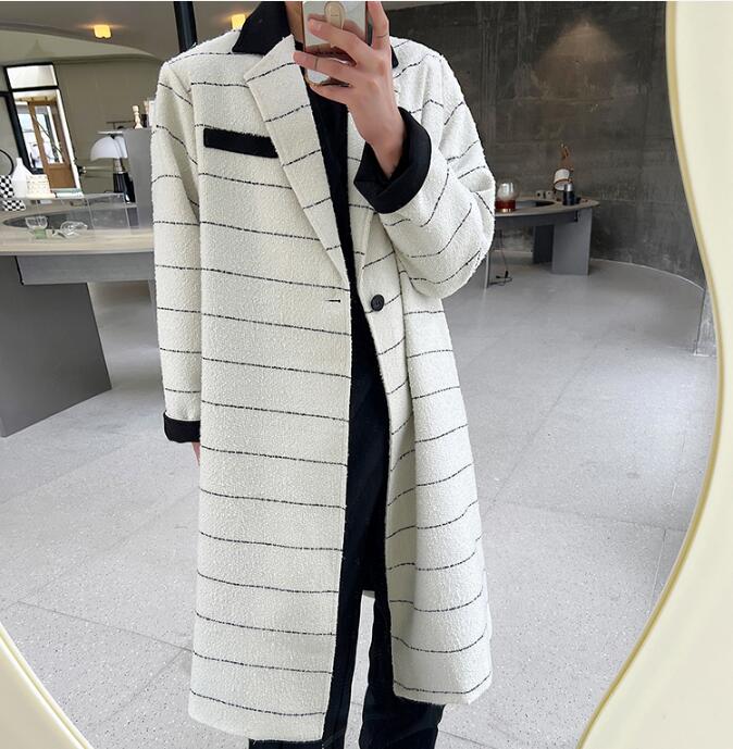 メンズ アウター 防風 ロング丈 コート ジャケット 韓国 ファッションDY15