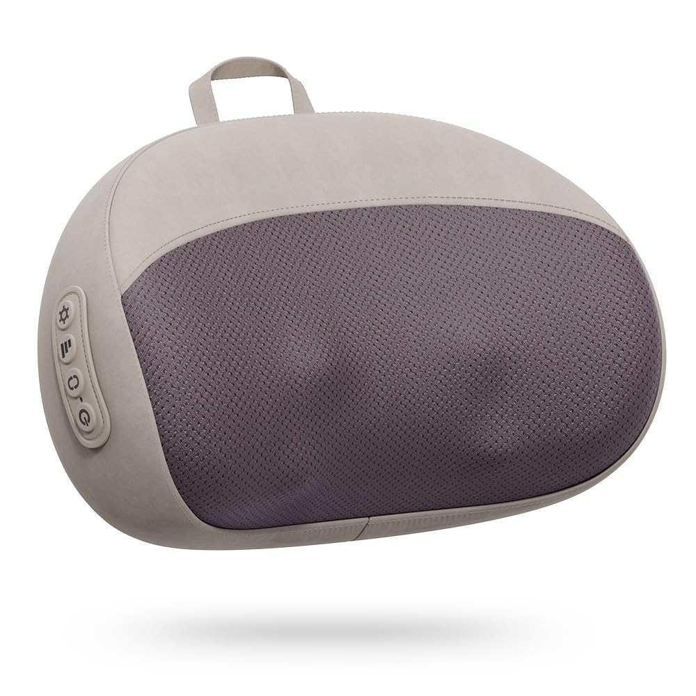 【2025新設計】腰枕 クッション Hoxhyon USB充電式 クリスマス 腰背中首肩太ももふくらはぎ 一台多役 寝ながら使える ピロー コードレス 双方向回転 3段階強度調節 温熱機能