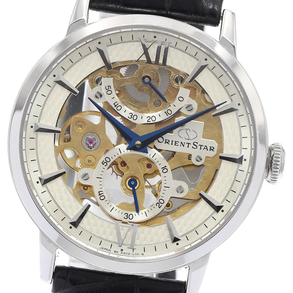 オリエント ORIENT WZ0041DX/DX02-C0-B オリエントスター パワーリザーブ 手巻き メンズ _920405【中古】
