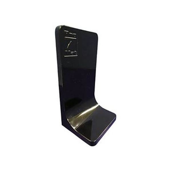 （まとめ）プロセブン プロセブン L型ストッパー ブラック PSL-N3404B 1パック（4個）3セット