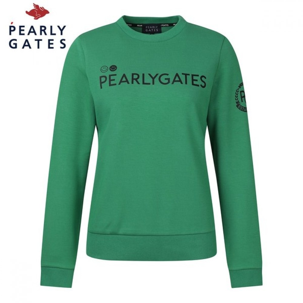 [パリゲイツ] ウィメンズスマイルロゴレタリングTシャツ