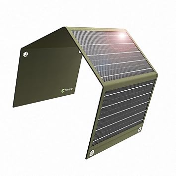 GOODGOODS ソーラーパネル 折りたたみ式 小型 30W アウトドア ソーラーチャージャー USB出力 ポータブル電源 充電器 スマホ タブレット 登山 充電可能 高変換効率 薄型 軽量 コン