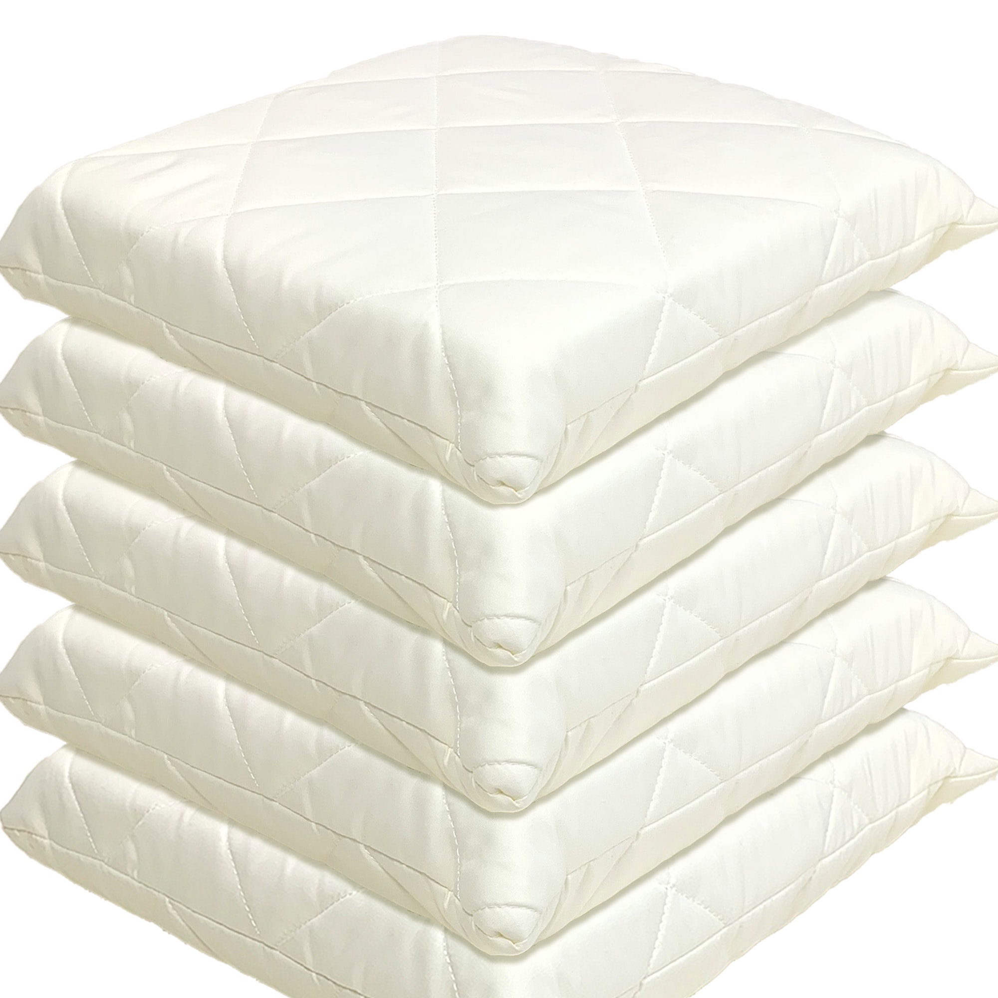 日本製 高反発 クッション 【5個】 45×45cm かため 軽量 高反発 固反発 三層式 エアープレス 硬い 固い 抗菌 防臭 防カビ 厚さ約7cm 座布団 (がわ45×45 本体 40×40cm)