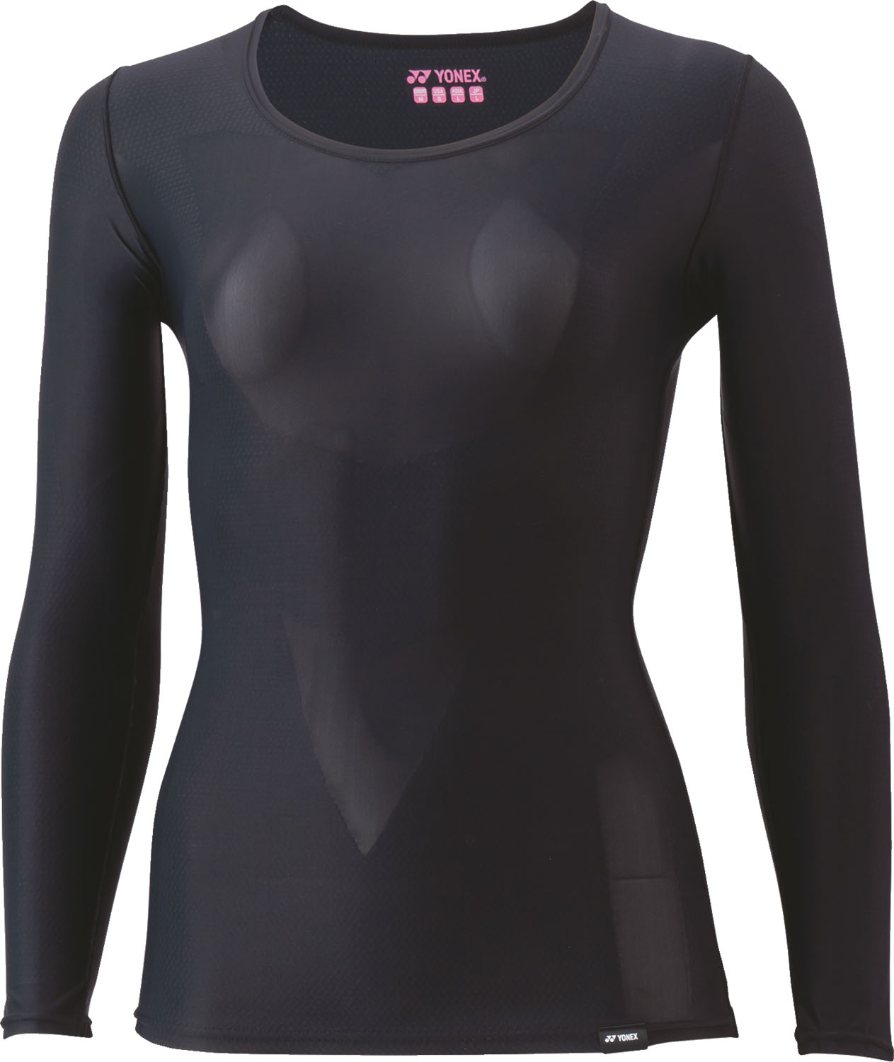 Yonex(ヨネックス) STBA1513 ウィメンズUネックナガソデシャツ ウィメンズUネック長袖シャツ 機能インナー コンプレッション アスリートモデル アンダーウエア 着圧 UVカット ストレッ