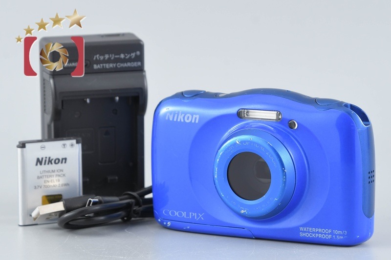 COOLPIX S33 ブルー コンパクトデジタルカメラ