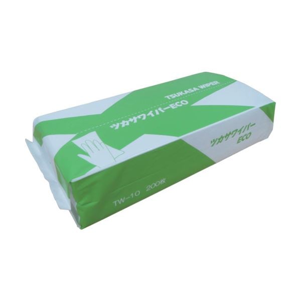 司化成工業ツカサワイパー（ペーパータオル） エコノミータイプ TW-10 1ケース（8000枚：200枚x40パック）