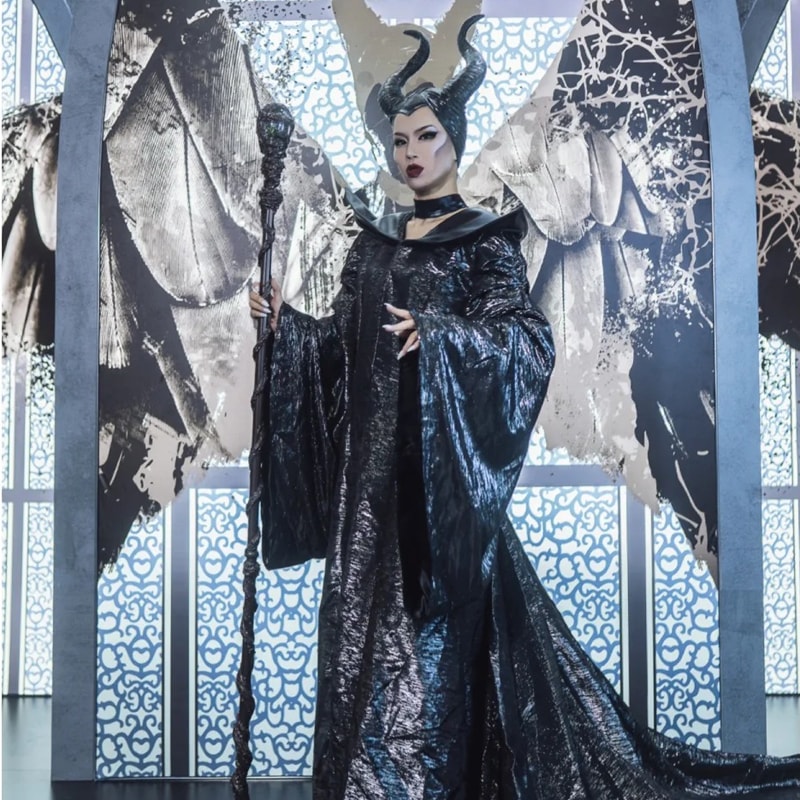 ハロウィン コスプレ 衣装 女性 大人用 コスチューム 服 魔女 コスチューム ドレスアップ マレフィセント コスプレ