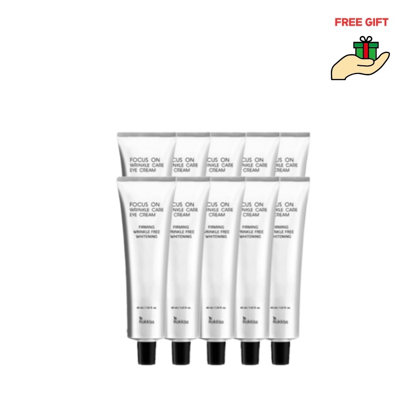 【ロッキス】フォーカスオン リンクルケア アイクリーム 40ml×10本セット／肌にはりを与える×ハリ弾力ケア×目元・口元集中エイジングケア