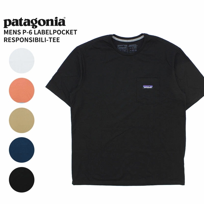 パタゴニア patagonia P-6 ラベル ポケット レスポンシビリティー S/SL Mens P-6 Label Pocket Responsibili-Tee 半袖 Tシャツ メンズ [AA]