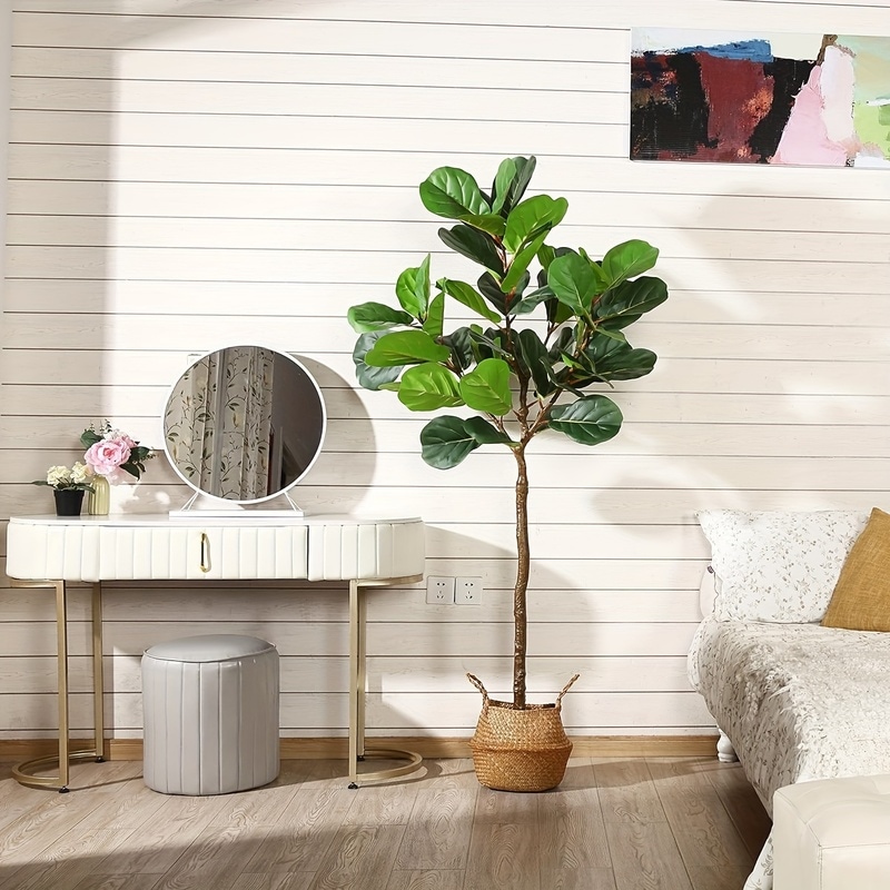 フェイク グリーン イチジク 木 おしゃれ かわいい インテリア フェイク プラント フィドルリーフ 人工木 人工植物 人工観葉植物 4-7