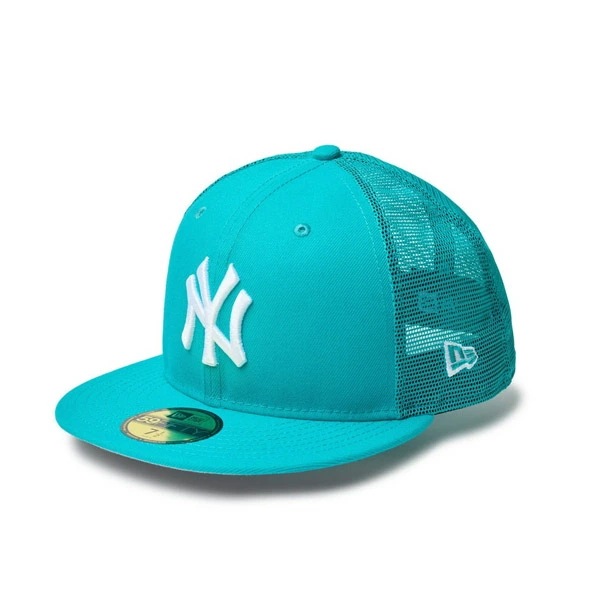 NEWERA CAP ニューエラ キャップ 59FIFTY トラッカー Beautiful Beach ニューヨーク・ヤンキース ティールブリーズ メンズ 男性 帽子 ハット 小物 国内正規品 正規