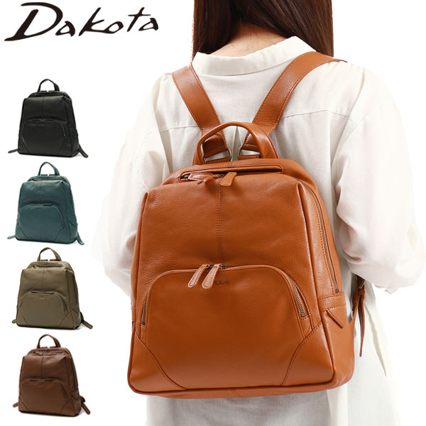 ダコタ限定ノベルティ付 リュック レディース おしゃれ バッグ リュックサック 小さめ 軽量 スクエア 通勤 きれいめ レザー 本革 ブランド 大人 カジュアル A4 ファレル 1034240