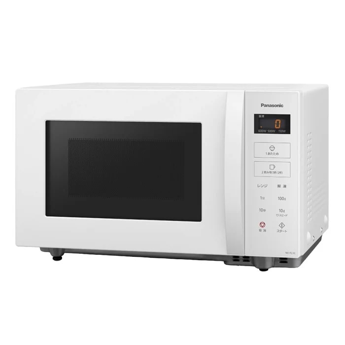 電子レンジ 単機能 NE-FL1C-W ホワイト 22L フラット庫内
