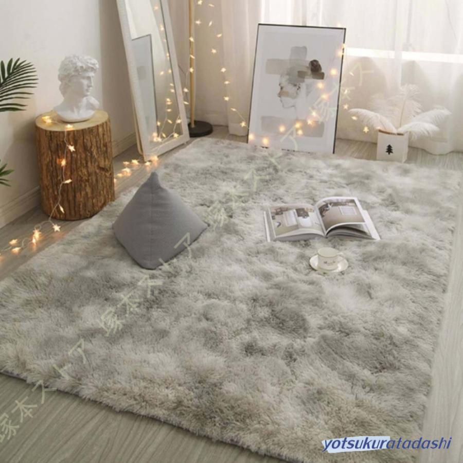 【大好評！最安値挑戦!】ラグ カーペット 北欧 むら染め 約200×300cm ベージュ 洗える 抗菌 防臭 耐磨耗性 ラグマット 200×240cm 約3畳 絨毯 抗菌防臭 滑り止め 撥水加工 防ダ