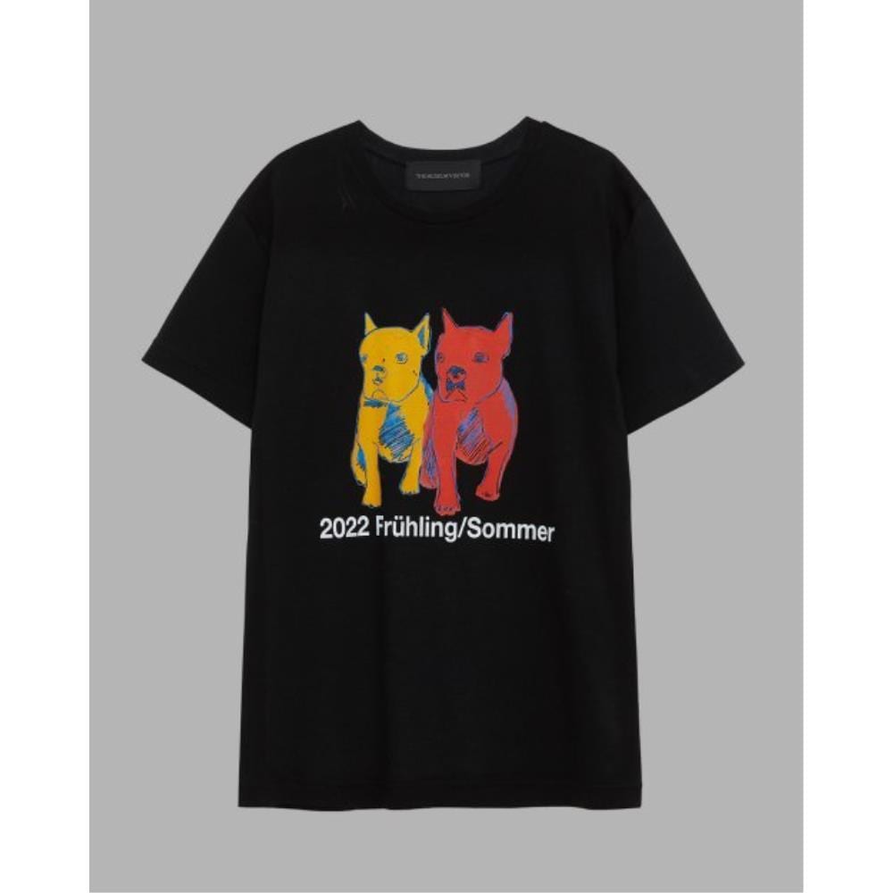 THE MUSEUM VISITOR BULLDOG TSHIRTS BLACK 07879