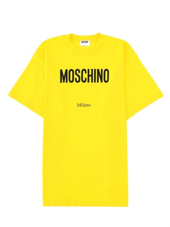 MOSCHINO Men T-Shirts 07130241 1027 YELLOW